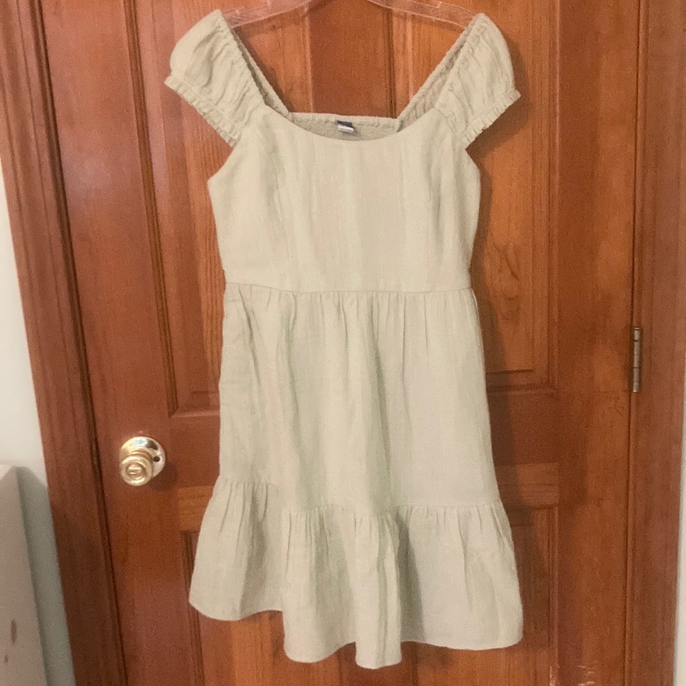 NWT Old Navy Fit & Flare Puff-Sleeve Smocked Mini Dress